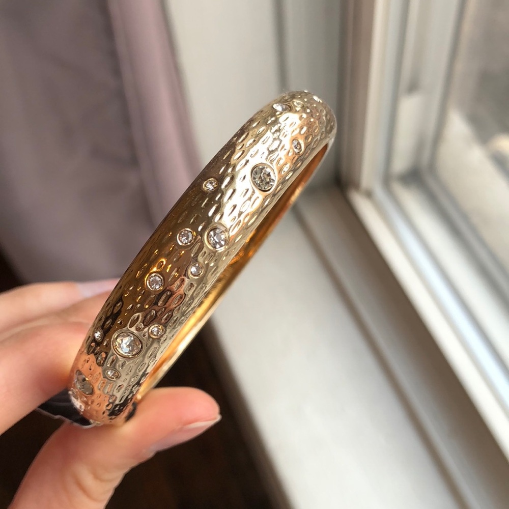 Gold bangle bracelet